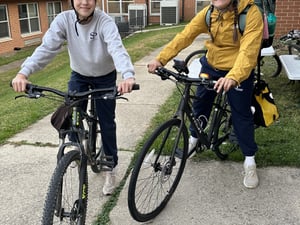 06- Students riding to school
